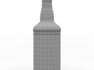 captain morgan black spiced rum 70cl us bottle 3D Model