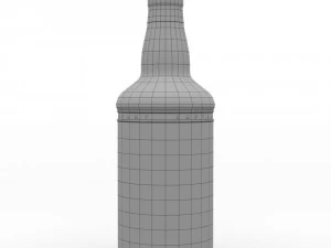 captain morgan black spiced rum 70cl us bottle 3D Model