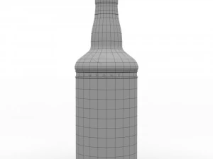 captain morgan black spiced rum 70cl us bottle 3D Model
