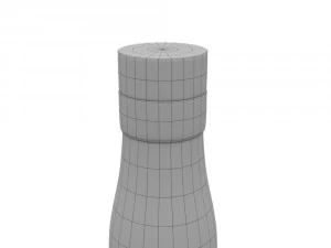 captain morgan black spiced rum 70cl us bottle 3D Model