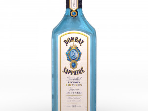bombay sapphire 70cl bottle Modello 3D