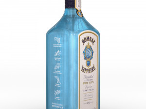 bombay sapphire 70cl bottle Modello 3D