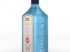 bombay sapphire 70cl bottle Modello 3D