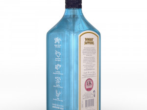 bombay sapphire 70cl bottle Modello 3D