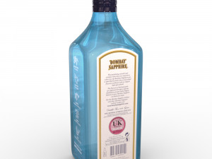 bombay sapphire 70cl bottle Modello 3D