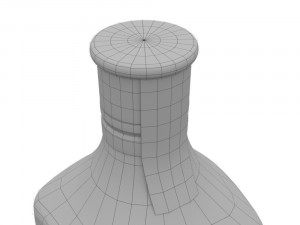 bombay sapphire 70cl bottle Modello 3D