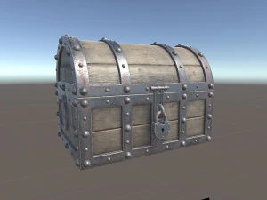 treasure chest low poly pbr 3D Print Model