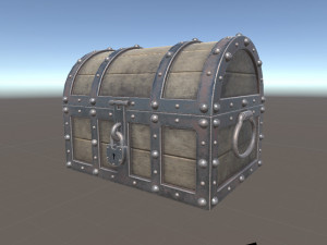 treasure chest low poly pbr 3D प्रिंट मॉडल