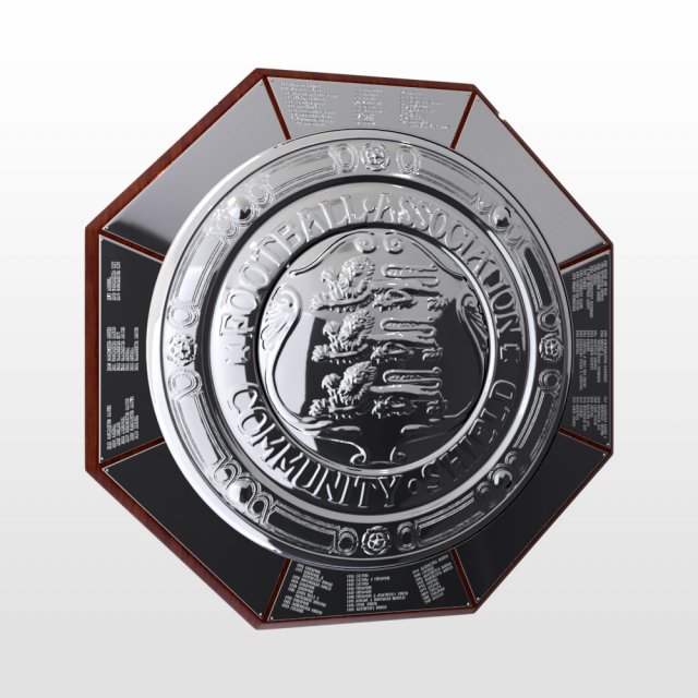 fa community charity shield trophy 3D Модель .c4d .max .obj .3ds .fbx .stl .blend 