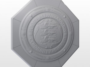 fa community charity shield trophy 3D Модель