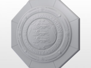fa community charity shield trophy 3D Модель