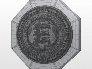 fa community charity shield trophy 3D Модель