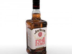 Jim Beam cerf rouge bouteille 70cl Modèle 3D