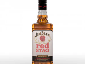 jim beam red stag 70cl bottle 3D Model