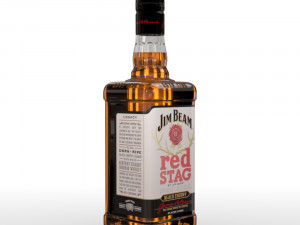 jim beam red stag 70cl bottle 3D-Modell