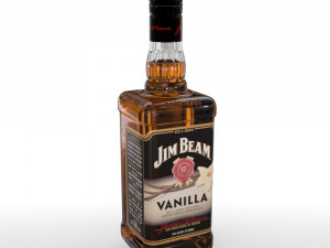 jim beam vanilla 70cl bottle Modèle 3D
