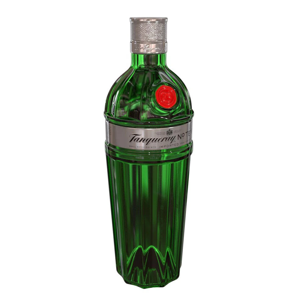 tanqueray no 10 70cl bottle 3D Model .c4d .max .obj .3ds .fbx .stl .blend
