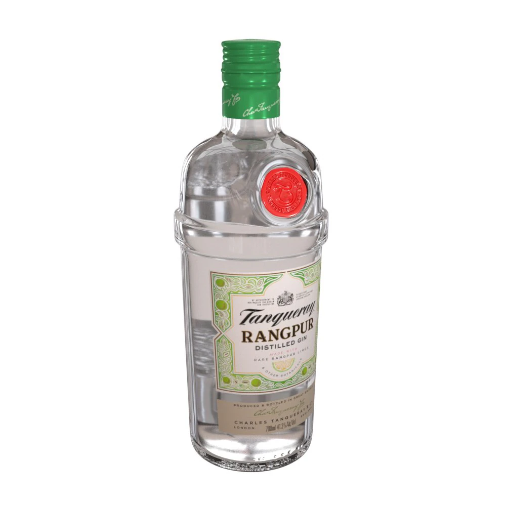 tanqueray rangpur 70cl bottle 3D Model .c4d .max .obj .3ds .fbx .stl .blend 