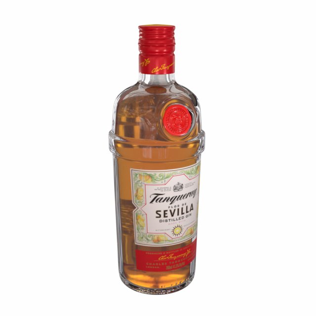 tanqueray sevilla 70cl bottle 3Dモデル .c4d .max .obj .3ds .fbx .stl .blend 