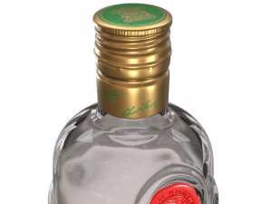 tanqueray malacca 70cl bottle 3D Model