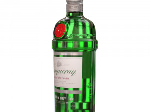 tanqueray 70cl bottle set 3D Model