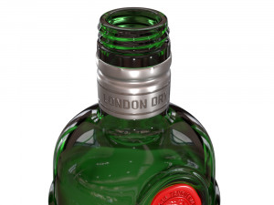 tanqueray 70cl bottle set 3D Model