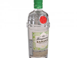 tanqueray 70cl bottle set 3D Model
