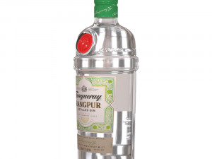 tanqueray 70cl bottle set 3D Model