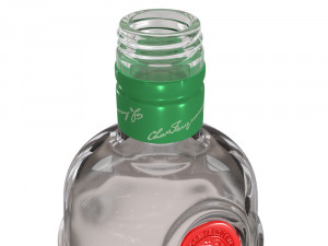 tanqueray 70cl bottle set 3D Model