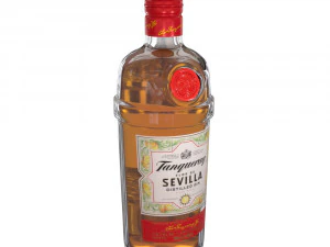 tanqueray 70cl bottle set 3D Model
