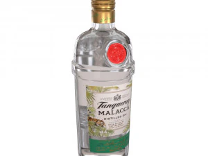 tanqueray 70cl bottle set 3D Model