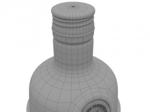 tanqueray 70cl bottle set 3D Model