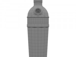 tanqueray 70cl bottle set 3D Model