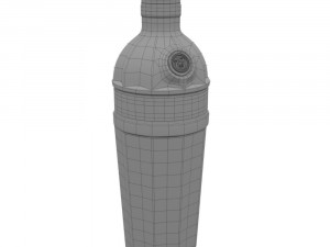 tanqueray 70cl bottle set 3D Model