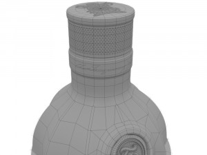 tanqueray 70cl bottle set 3D Model