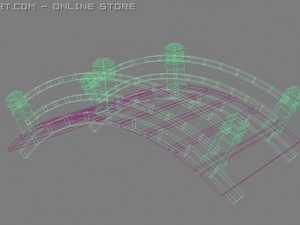 japan bridge 3D Model
