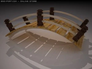 most japoński Model 3D