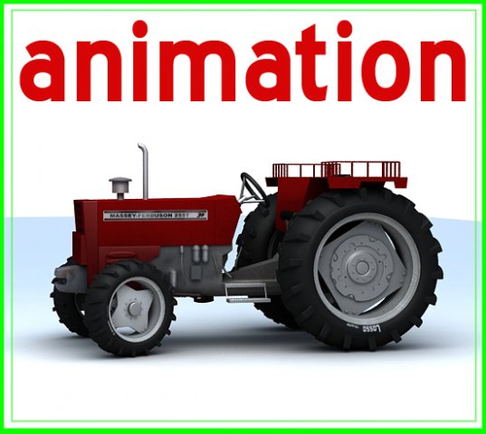 tractor rig Model 3D .c4d .max .obj .3ds .fbx .stl .blend