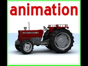 zestaw do ciągnika Model 3D