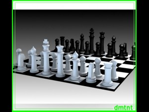 chess set Model 3D