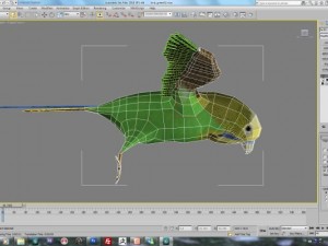 bird wing rig 3D Model
