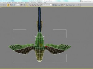 bird wing rig 3D Model