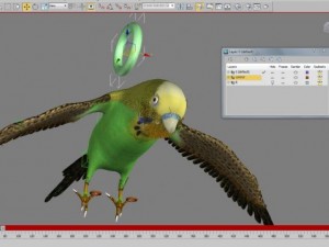 bird wing rig 3D Model