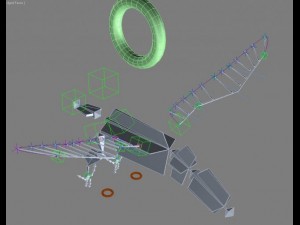 bird wing rig 3D Model