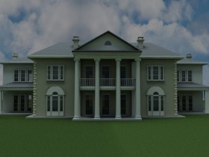 luxury mansion Model 3D