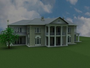 luxury mansion 3Dモデル