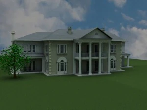 luxury mansion 3D Model