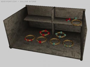 6x rings table Modelo 3D