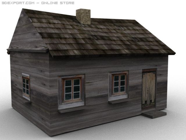 old house 3D Модель .c4d .max .obj .3ds .fbx .stl .blend 
