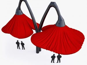 warde flower street lamp 3D Model